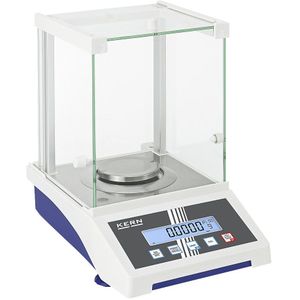 KERN Analyseweegschaal AXE, weegbereik tot 2200 g, afleesbaarheid 0,01 g, weegplaat Ø 80 mm