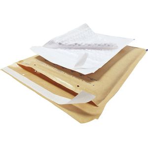 Verzendtas aroFOL®, gerecycled papier met luchtkussenbescherming, inwendige l x b = 340 x 225 mm, bruin, VE = 100 stuks