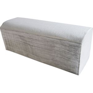CWS Papieren vouwhanddoeken recycling, 1-laags, zigzagvouw, naturel, VE = 5000 stuks