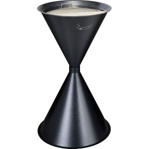 VAR Metalen kegelvormige asbak, plaatstaal, met poedercoating, graniet, vanaf 2 st.