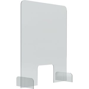 magnetoplan Balie- en tafelstandaard, acrylglas, transparant, 5 mm dik, h x b x d = 845 x 670 x 240 mm, vanaf 5 stuks