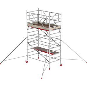 Altrex Rolsteiger RS TOWER 42 breed, houten platform, lengte 2,45 m, werkhoogte 5,20 m