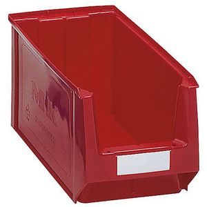 mauser Magazijnbak van polyethyleen, l x b x h = 350 x 210 x 200 mm, rood, VE à 10 st.
