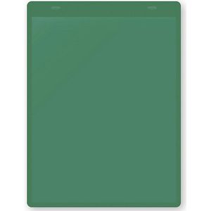 Documenthoezen met ophanglussen, A5 staand, VE = 10 stuks, groen