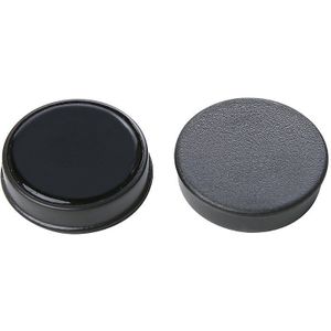 eurokraft basic Ronde magneet, kunststof, Ø 30 mm, VE = 36 stuks, zwart