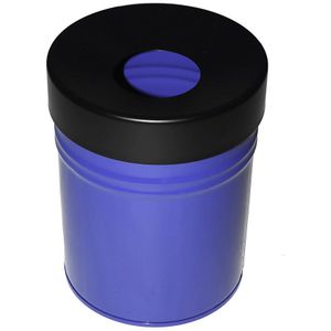 Afvalbak, zelfdovend, inhoud 24 l, h x Ø = 370 x 295 mm, blauw