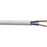 PVC-Schlauchleit. H03VV-F2x0,75mm2, 25m-Ring,ws