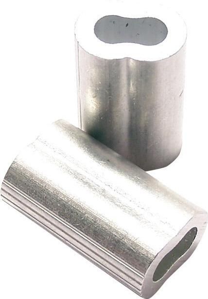 Alu-Pressklemmen OS-1B f.Drahtseil-Ø 2,0mm a30St