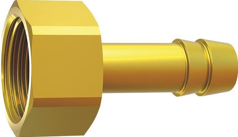 Aufschraubschlauchtülle Messing, IG G3/8", LW 10 SW 19mm RIEGLER