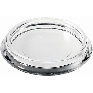 Möbeluntersetzer, rund,, Ø / 50 mm, Kunststoff, glasklar