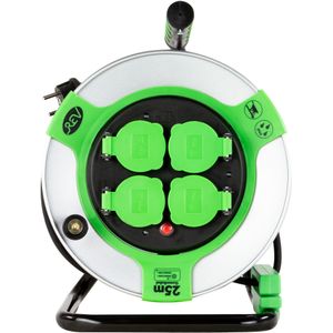 Kabeltrommel mit Deckel H05RR-F3G grün