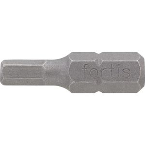 Bit zähhart 1/4" DIN3126 C6,3 Innensechskant 2,5x25mm 10er Pack FORTIS