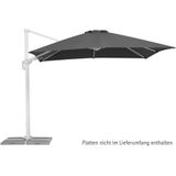 Ampelschirm Rhodos Twist Bianco 300x300/8cm