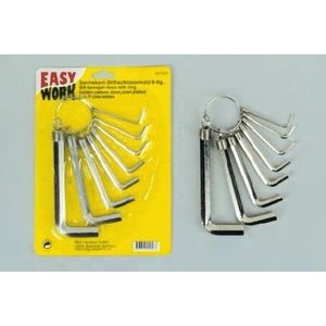 Easy Work Sechskant-Stiftschlüsselsatz 8teilig