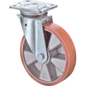 Lenkrolle 100mm N100.B90 Platte,Polyure Guss,KL N100.B90.102