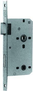 Einsteckschloss Innentür 55/78WC ohne Abdeckung 20 eckig silber