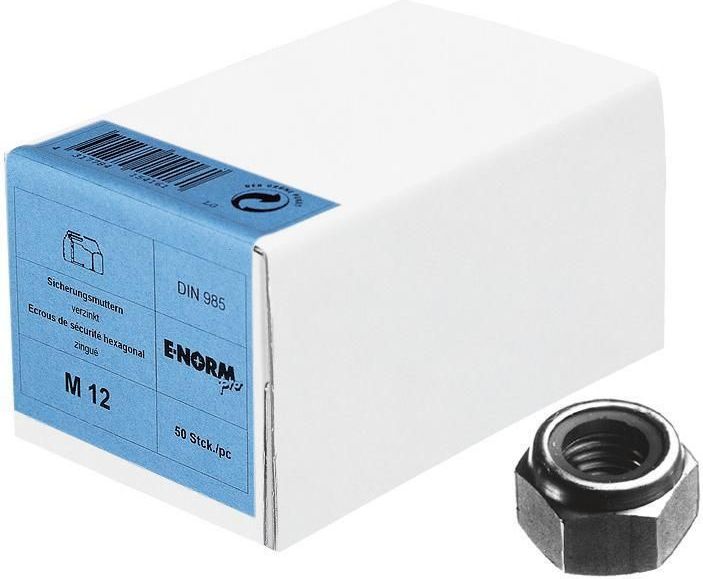 Sicherungsmutter DIN 985 M 8 zn KP E-NORMpro 200 Stück