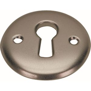 Schlüsselschild, Ø 30 x 2,5 mm, Stahl, matt, vernickelt