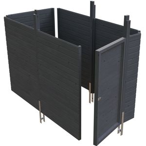 Abstellraum aus Profilschalung imprägniert