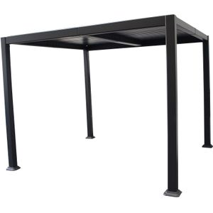 Pavillon BARACOA 3x3m, verstellbare Lamellen, Aluminium