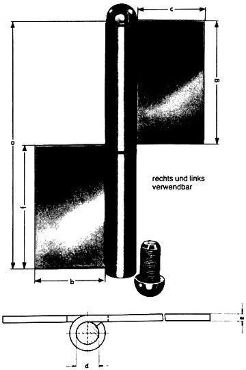 Konstruktionsbänder blank KO 4 140/ 4 mm
