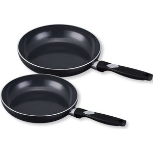 Beka Koekenpannenset Pro Induc - Koekenpan Ø 24 & 28 cm - Keramische Anti-aanbaklaag - 2 Delig - Voor alle warmtebronnen - PFAS vrij