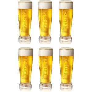Hertog Jan Pilsener Bierglazen 25cl set van 6 - Bier Glas 0,25 l - 250 ml