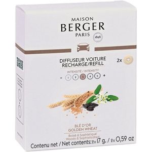 Maison Berger - Navulling - Golden Wheat - Autoparfum - 2 Stuks