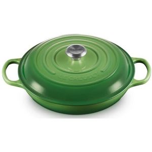 Le Creuset Braadpan Signature Campagnard Bamboo ø 30 cm / 3,5 liter - Voor alle warmtebronnen