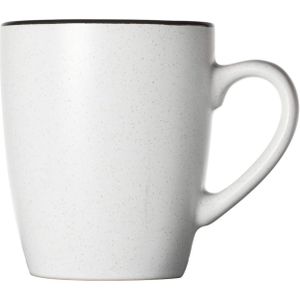 Cosy&Trendy Speckle White Beker - 8.7 cm x 5.9 cm x 10.3 cm - Set-6