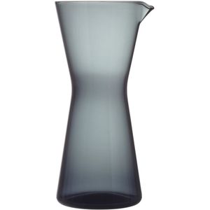 Iittala Kartio Waterkan / Waterkaraf - Karaf gemaakt van Glas - Donkergrijs - 95cl - 1 Stuk