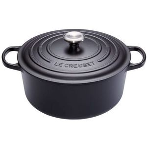 Le Creuset Braadpan Signature Mat Zwart ø 34 cm / 12 liter - Voor alle warmtebronnen