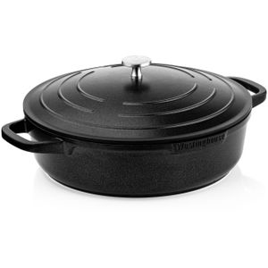 Westinghouse Performance Series - Hapjespan Inductie Met Deksel - 28cm Sauteerpan - Oven Geschikt - Zwart