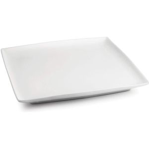 BonBistro Gebaksbordje Yong Squito 16 x 16 cm - Wit - 6 stuks