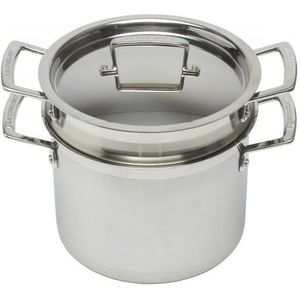 Le Creuset Pastapan Magnetik - TriPly RVS - ø 20 cm / 5 liter - Voor alle warmtebronnen - PFAS&PFOA vrij