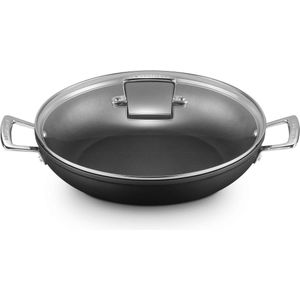 Le Creuset Hapjespan - Sauteuse - met deksel - Les Forgées TNS - ø 30 cm / 3.6 liter - standaard anti-aanbaklaag - Voor alle warmtebronnen