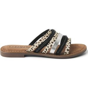 Lazamani  Slippers Dames  Multi  Leer