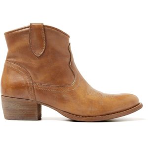 Lazamani  Boots Dames  Cognac  Leer