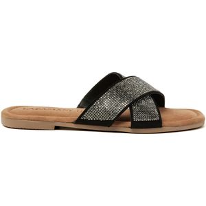 Lazamani  Slippers Dames  Grijs  Suède