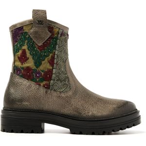 Lazamani  Boots Dames  Bruin  Textiel