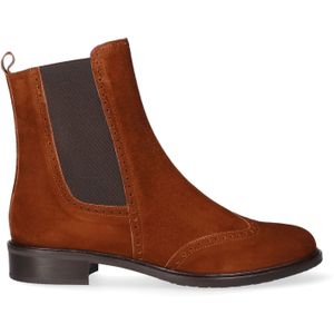 Lilian  Chelsea boots Dames  Cognac  Suède