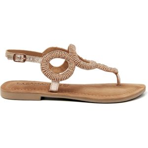 Lazamani  Sandalen Dames  Oranje  Leer