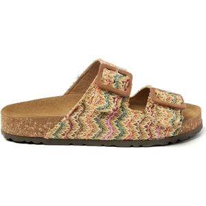 Lazamani  Slippers Dames Sofia  Multi  Raffia