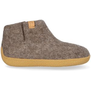 Tofvel  Pantoffels Unisex Rabara  Bruin  Wolvilt