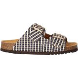 Scholl  Slippers Dames  Zwart  Raffia