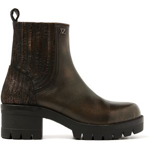 Lazamani  Chelsea boots Dames  Bruin  Leer