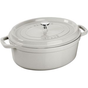 Staub Ovale Cocotte Braadpan 31 cm - Geëmailleerd Gietijzer