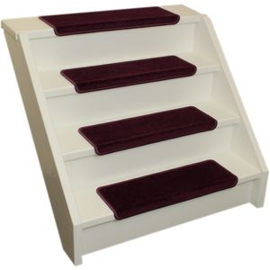 Elite Soft Aubergine/ Paars rechte trapmat 56x17x3,5cm