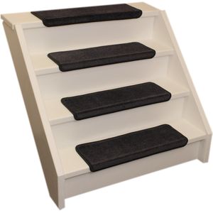 Elite Soft Antraciet rechte trapmat 65x22x3,5cm