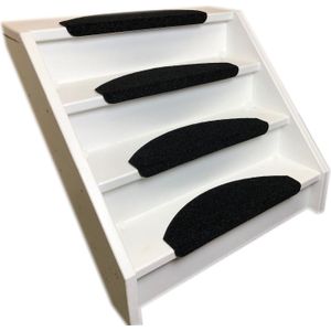 Trapmat Elite Solid Zwart (halve maantjes) 56x17x3,5cm